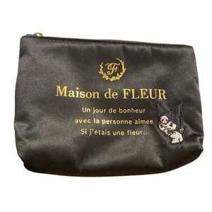Maison de FLEUR Kuromi Black Pouch